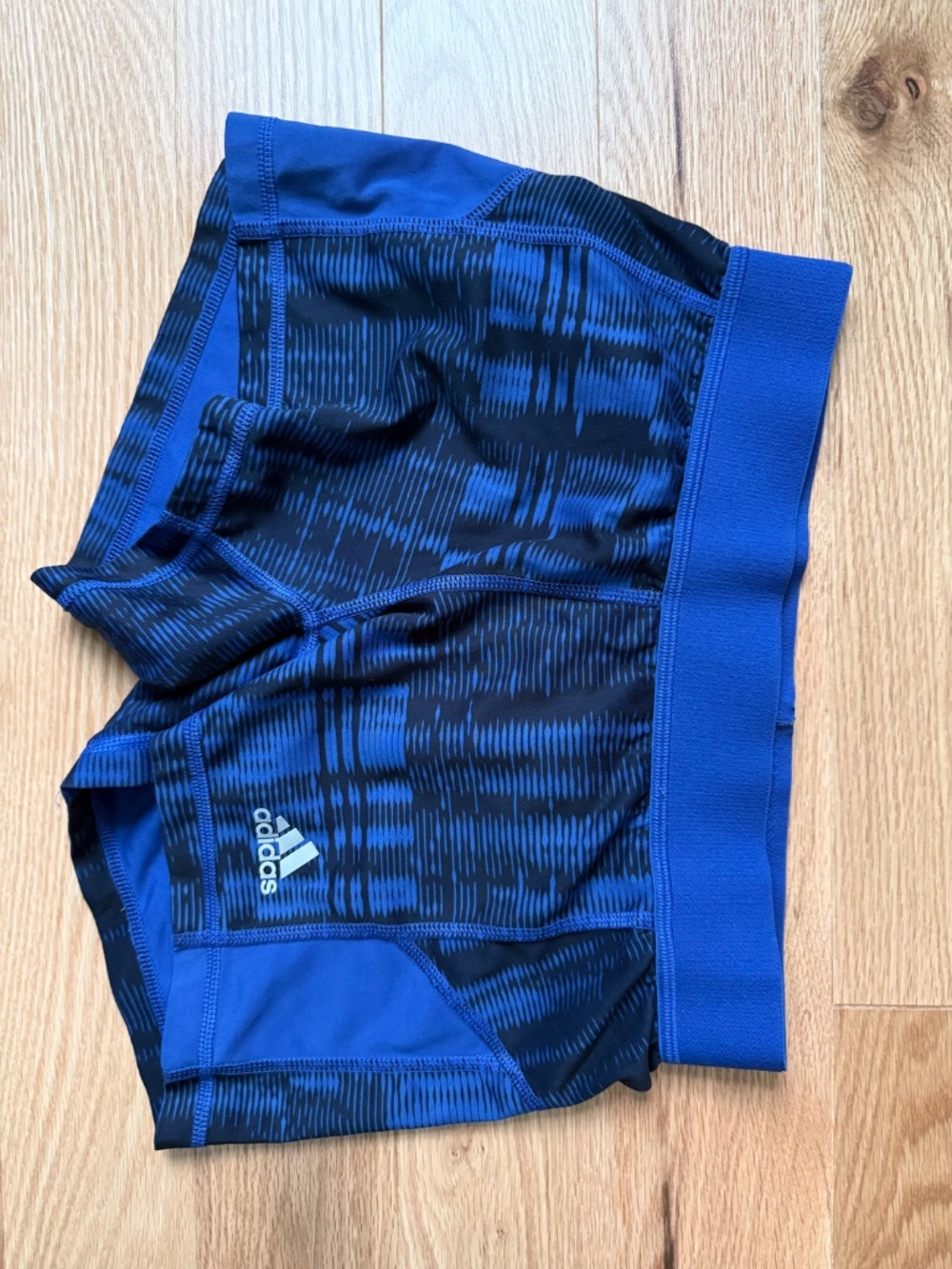 Blue Adidas Spandex Shorts